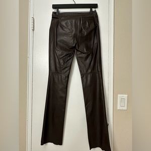 Chocolate Brown leather pants
